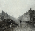 Oorlogstoerist (in de straten van Péronne) - 39,8 x 45,2 cm - 2011